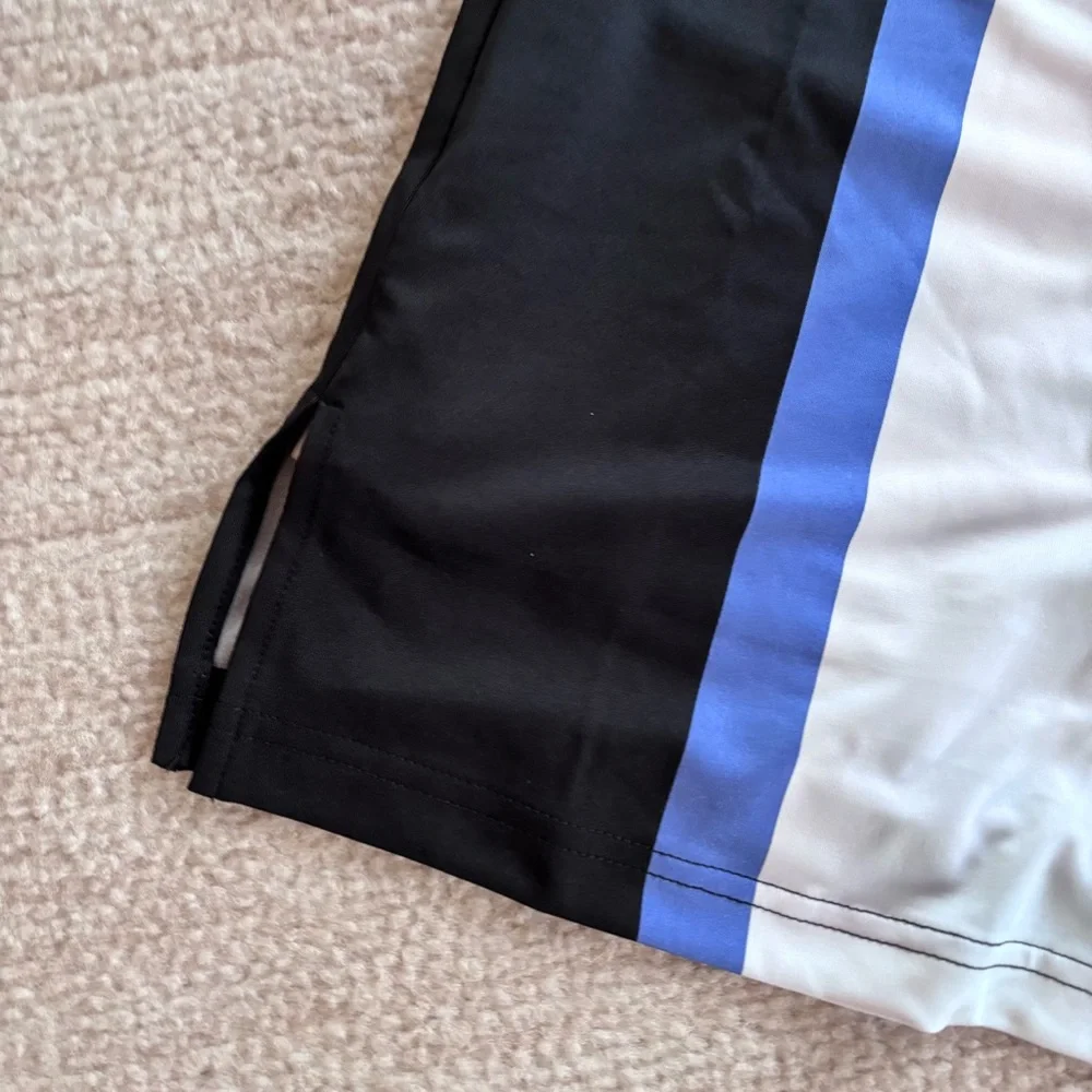 White Athletic Golf Skort with Blue and Black Side Panels NWT - Picture 4 of 11